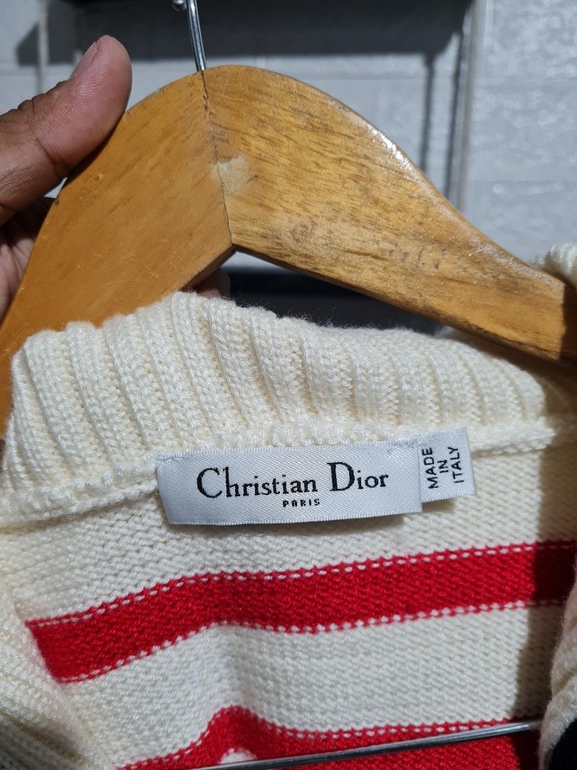 Christian Dior Knitted Luxury Apparel on Carousell