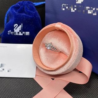 CINCIN SWAROVSKI - RING ANGSA DIAMOND PERMATA SWAN KOREA DRAKOR ROSE HEART VIRAL ZIRCON EMAS SILVER PREMIUM CRYSTAL GOLD