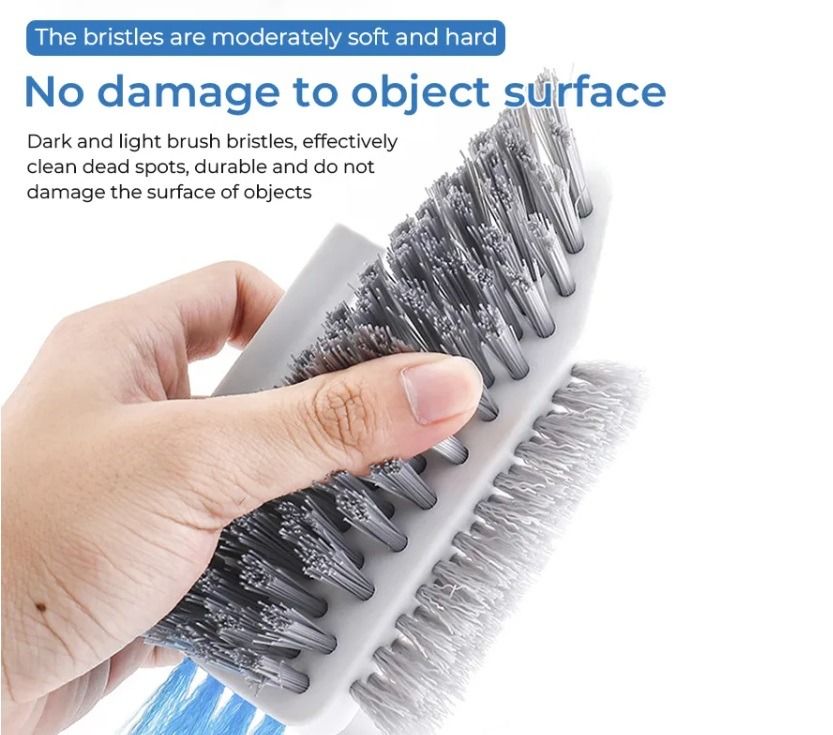 V-shaped Seam Brush Bathroom Wall Wash Toilet Tile No Dead Angle Floor Brush  Crevice Groove Brush Cleaning Brush