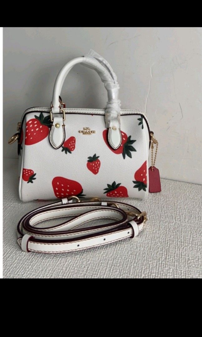 MINI ROWAN SATCHEL STRAWBERRY PRINT