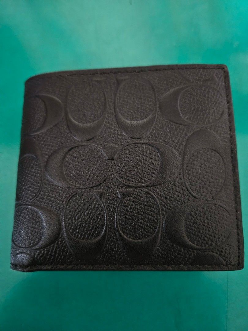 Coach men wallet with coin pouch, Luxury, Bags & Wallets on Carousell