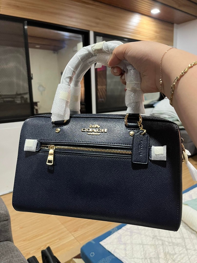 COACH MINI ROWAN (Midnight Blue), Women's Fashion, Bags & Wallets,  Cross-body Bags on Carousell