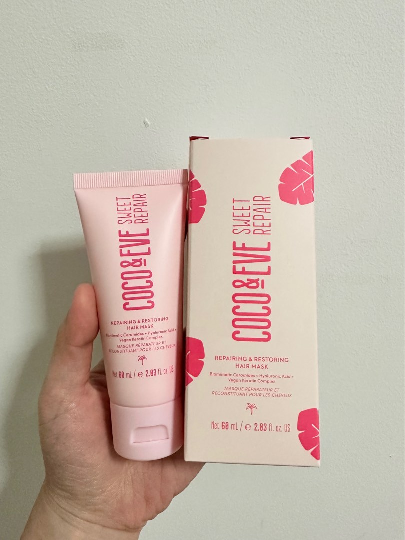 Coco & Eve Sweet Repair Hair Mask Travel Size (60ml), Beauty & Personal