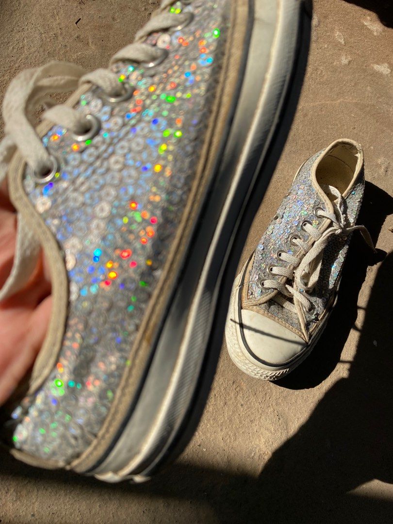 Converse discount holographic shoes