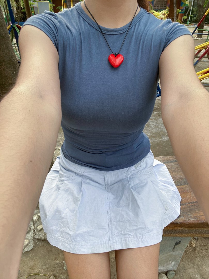 Dark Gray Baby Tee on Carousell