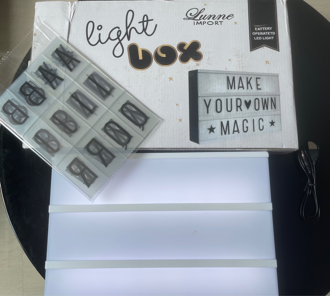 Decorative LED Lightbox, Furniture & Home Living, Home Decor, Frames