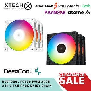 DEEPCOOL FC120 ARGB PWM FANS 3 IN 1 PACK
