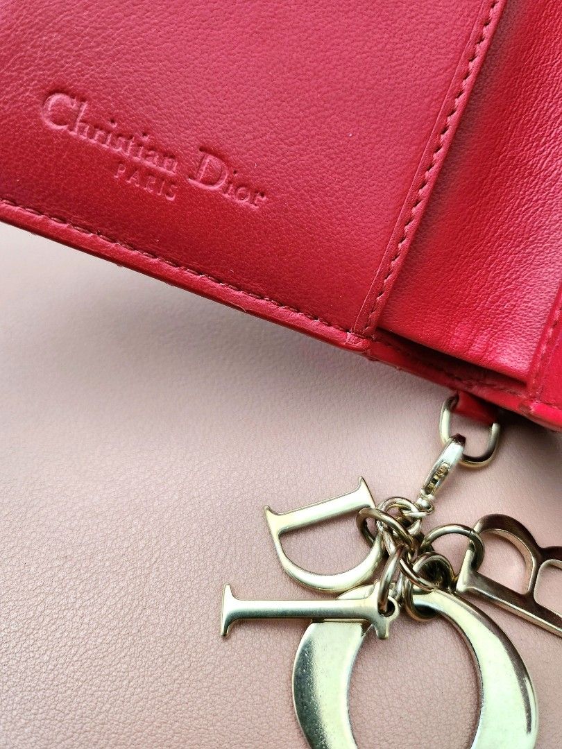 Red Mini Wallet Dior Mini Wallet (Red), Luxury, Bags & Wallets on Carousell