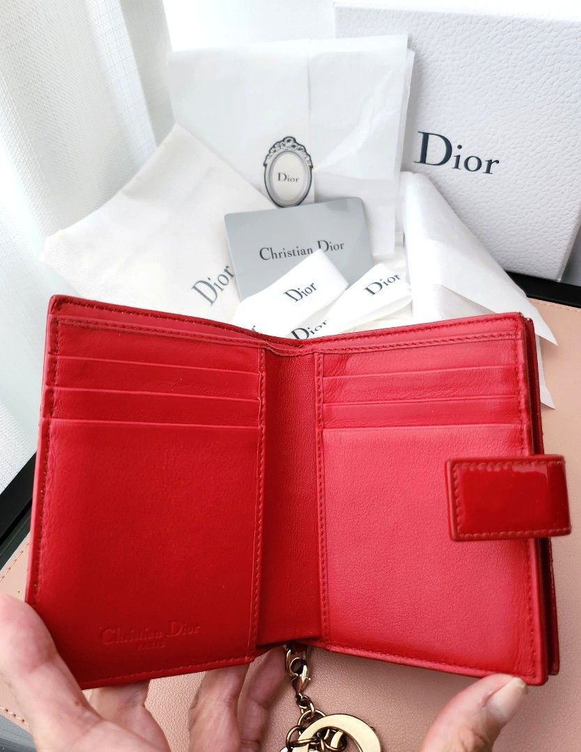 Red Mini Wallet Dior Mini Wallet (Red), Luxury, Bags & Wallets on Carousell