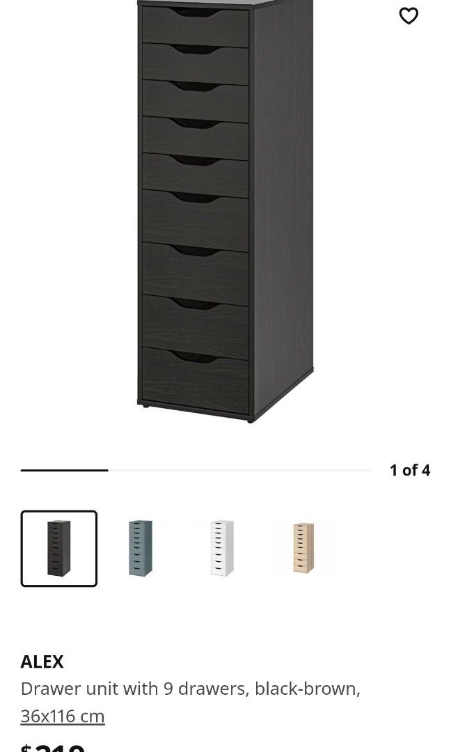 Drawer Unit with 9 Drawers from Ikea, Furniture & Home Living