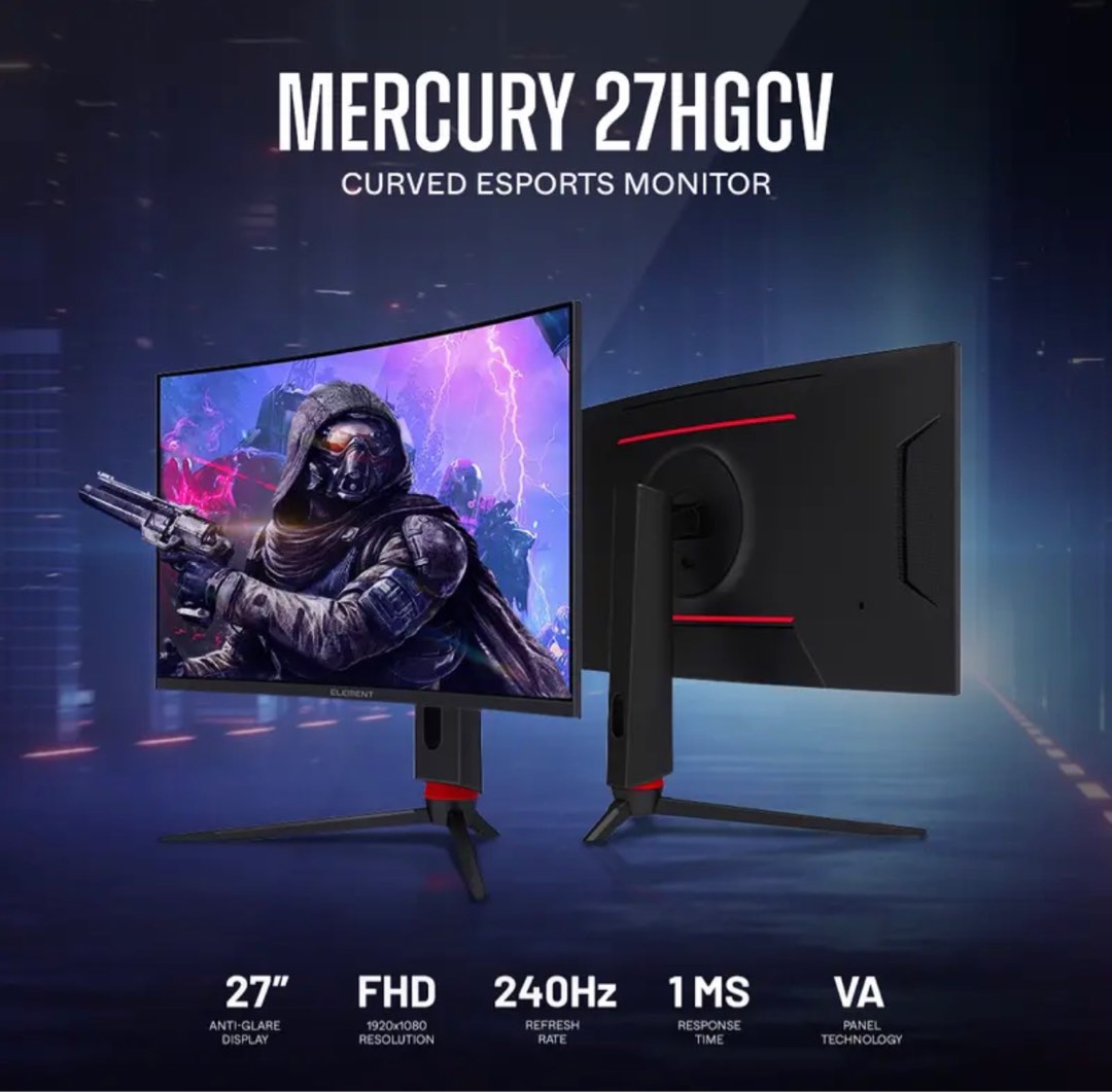 Dreamcore Mercury 27 240 Hz 27 Inch 1ms FHD Curved Gaming Monitor