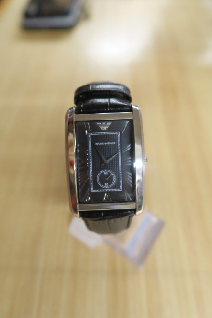 Emporio Armani Leather Watch, Men's Fashion, Watches & Accessories, Watches  on Carousell