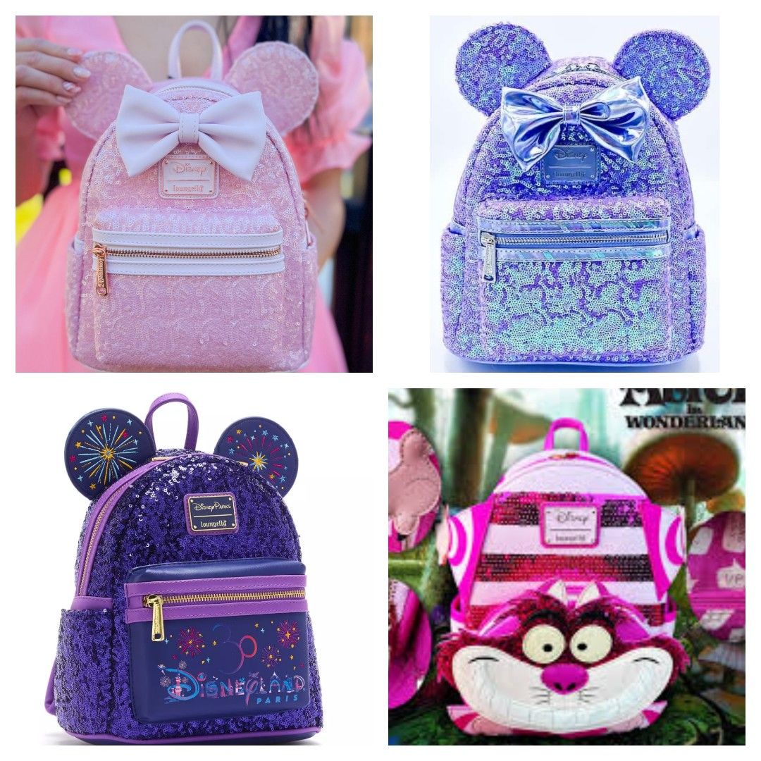 Purple sequin sale disney backpack