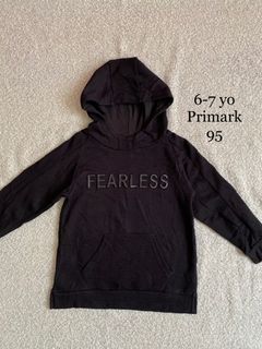 Fearless hoodie jacket longsleeve black
