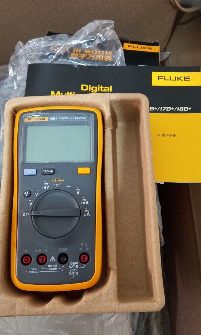 FLUKE Digital Multimeter (Category: Office & Business Technology) located in Manila. Submitted by dfa172001 (Listing ID 1221950543, Image 2). Description: Fluke Digital Multimeter Model 15B+, Bnew complete set, CATIII 600V 6000 only.