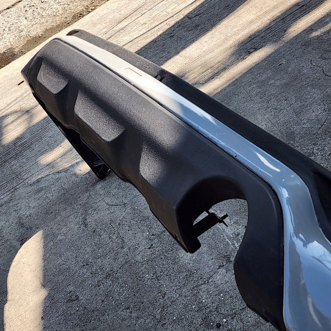 Fortuner Sportivo TRD rear Bumper chin Mid Diffuser matte black Carbon ...