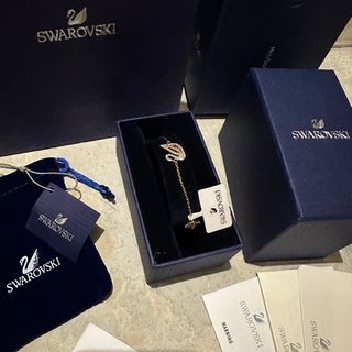 GELANG SWAROVSKI - SWAROVSKI BRACELET ORIGINAL 100% NECKLACE KALUNG SWAN ICONIC VINCENZO GOLD SILVER EMAS ANGSA
