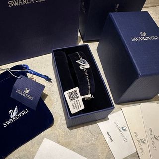 GELANG SWAROVSKI - SWAROVSKI BRACELET ORIGINAL 100% NECKLACE KALUNG SWAN ICONIC VINCENZO GOLD SILVER EMAS ANGSA
