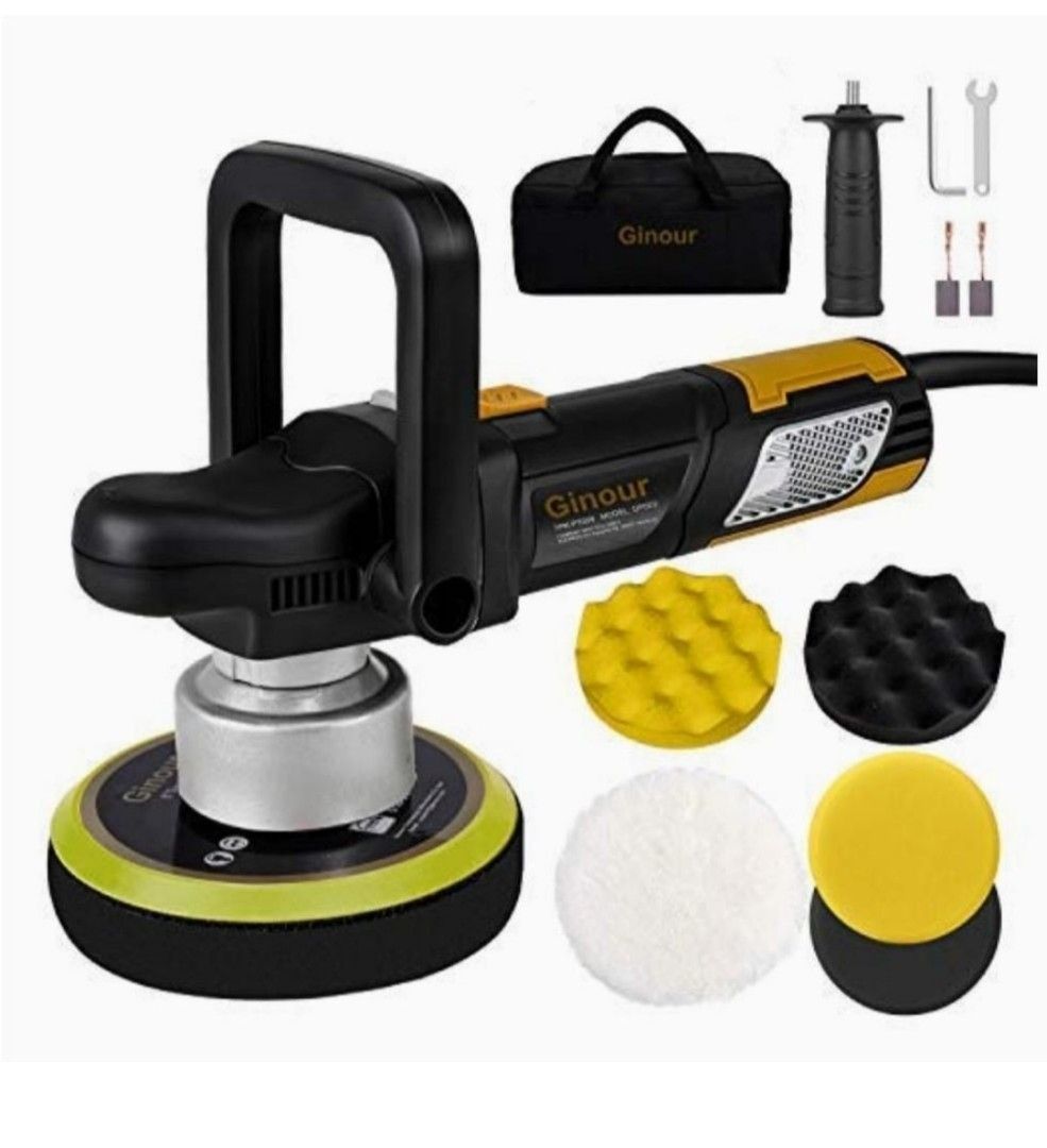 Performance Tool W50053 6-Inch Random Orbital Buffer/Polisher With Bonnets For Cars & Boats