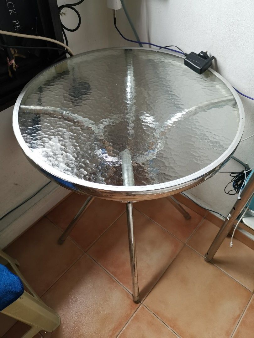 glass table, Furniture & Home Living, Furniture, Tables & Sets on Carousell