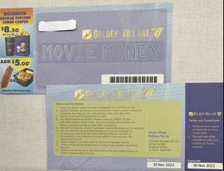 Golden Village movie tickets