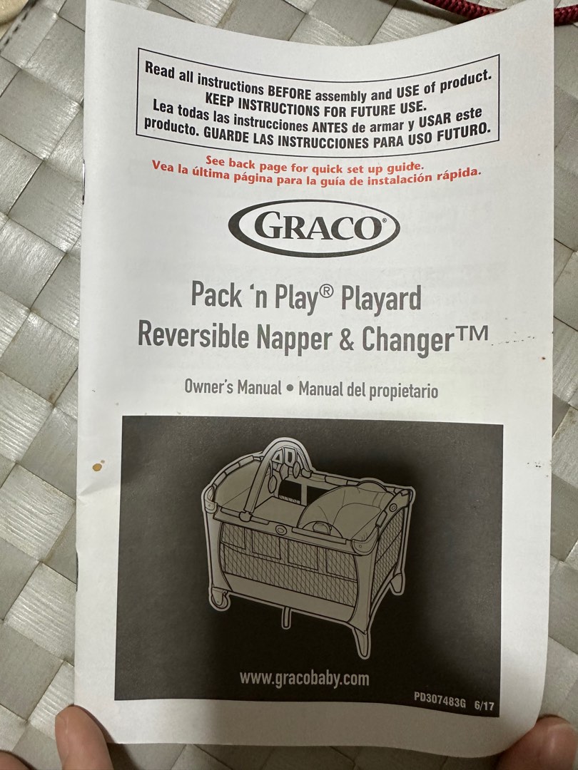 Graco pack n play cheap portable napper and changer instructions