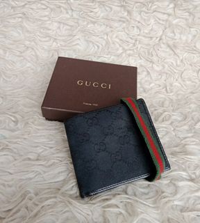 Gucci Mens Wallet canvas leather