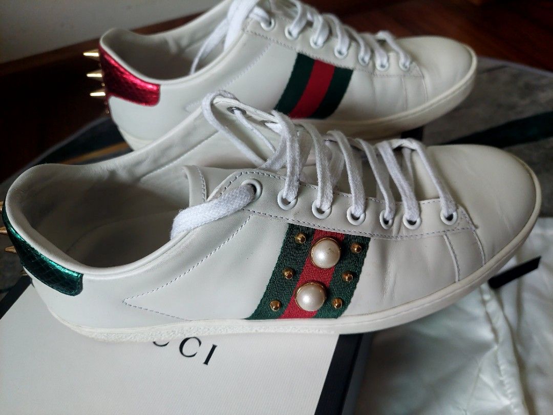 Gucci women's ace studded Sneakers, Luxury, Sneakers & Footwear on Carousell Gucci Women'S Ace Studded Sneakers, Luxury, Sneakers & Footwear On Carousell