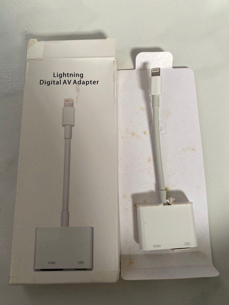 HDMI to lightning AV adapter, Computers & Tech, Parts & Accessories, Cables & Adaptors on Carousell