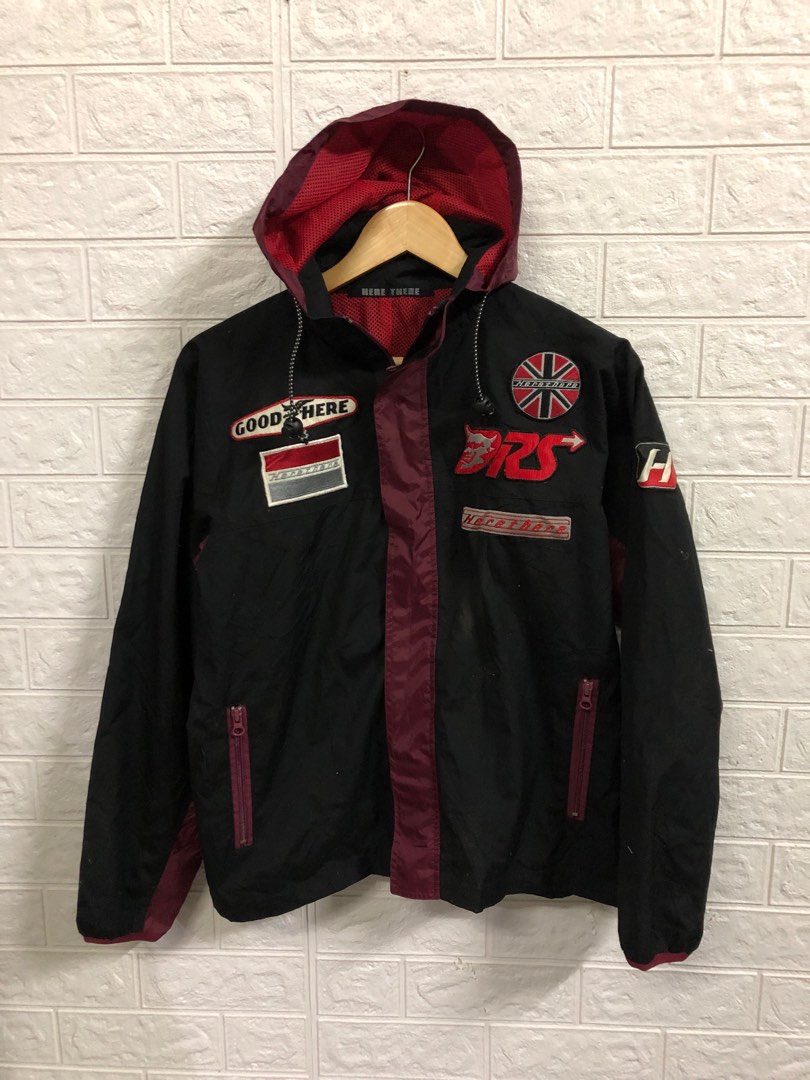 Here There Patches Windbreaker Jacket, Men's Fashion, Coats, Jackets