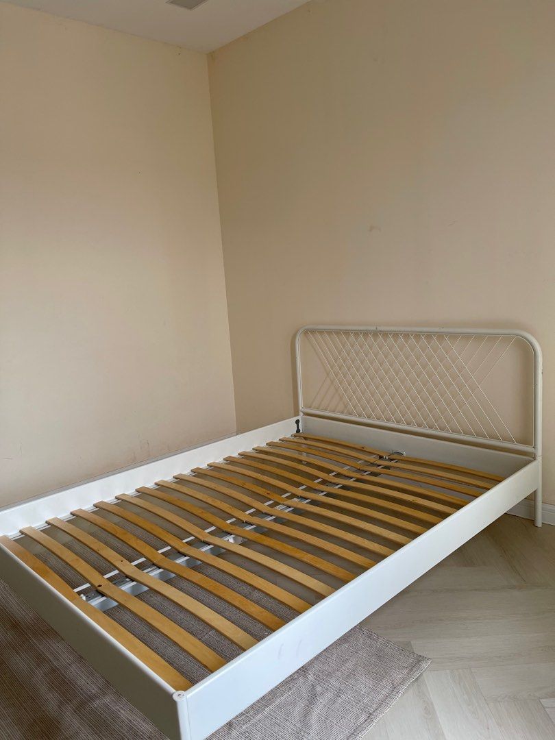 Ikea NESTTUN queen bed frame, Furniture & Home Living, Furniture, Bed