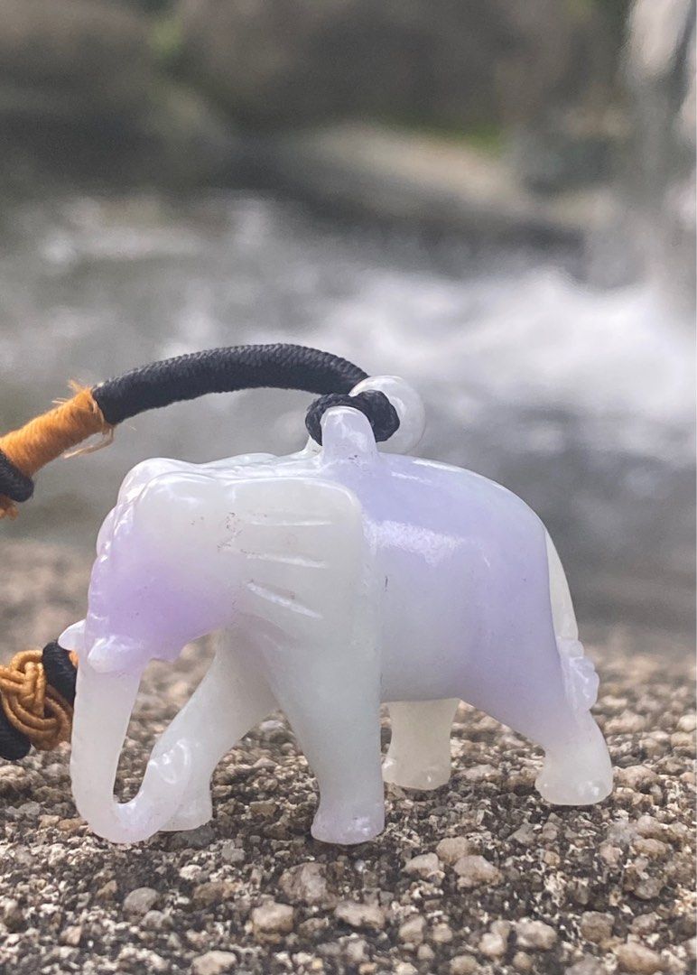 White jade elephant pendant on sale