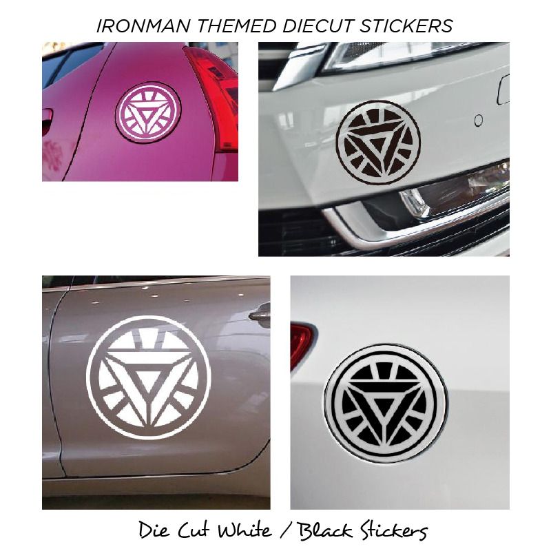 Ironman Themed vinyl diecut stickers, Car Accessories, Accessories on
