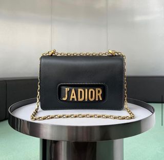 J’a Dior Evolution Chain Flap Medium Calfskin Black/ Ghw