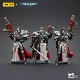 JoyToy Joy Toy Warhammer 40K - Adepta Sororitas Battle Sisters Order of the Argent Shroud Sister : JT4614  Superior Evinka  , JT4621 Vitas , JT4638 Irmengard (all MISB)(Each $45 , Set of 3 $142)