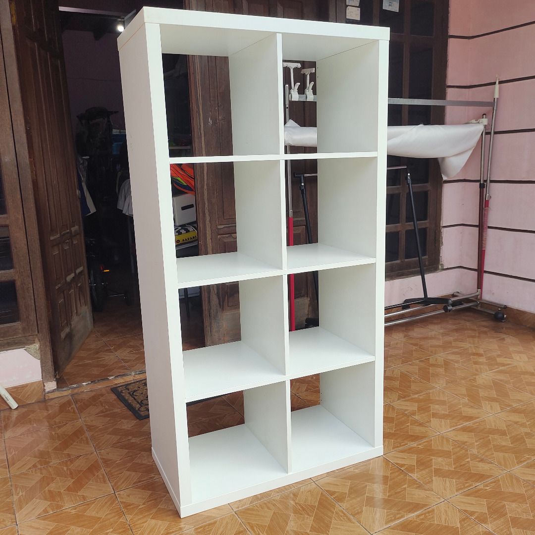 Kallax 8 Cube Storage Bookcase Rectangle Shelving Unit White 77cm x