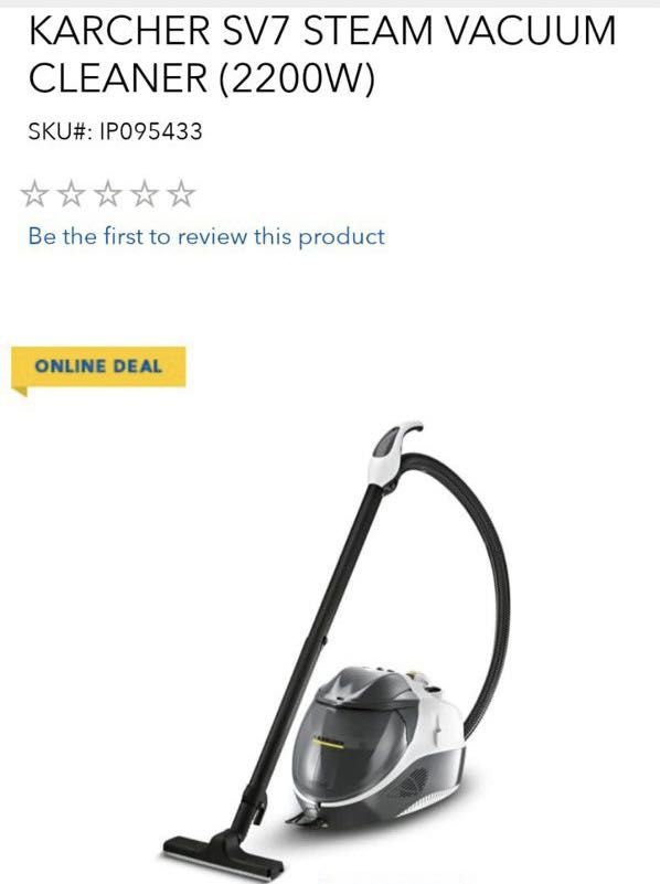 karcher sv7 steam vacuum cleaner, TV & Home Appliances, Vacuum Cleaner