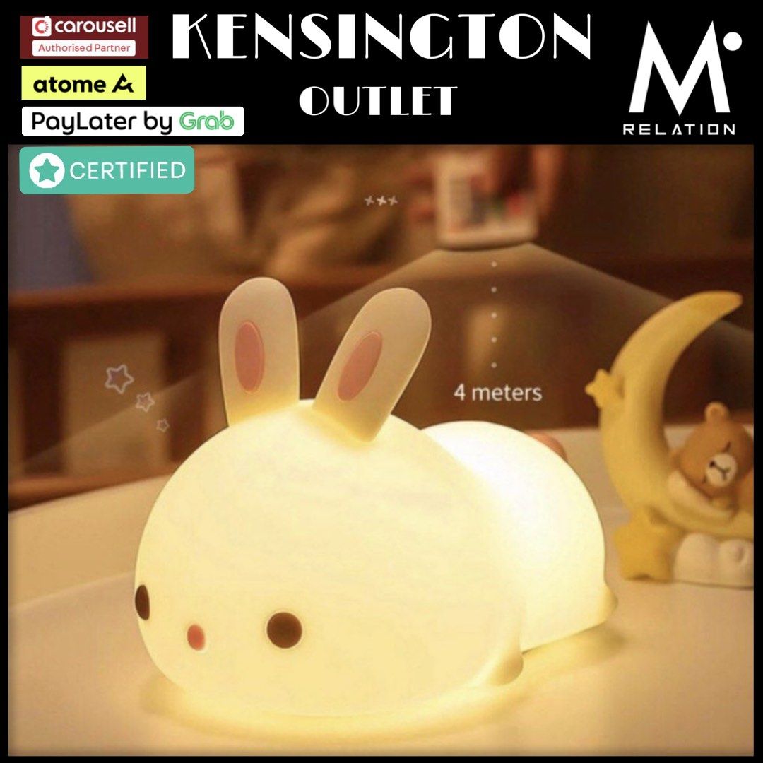 Lovely bunny outlet silicone night light