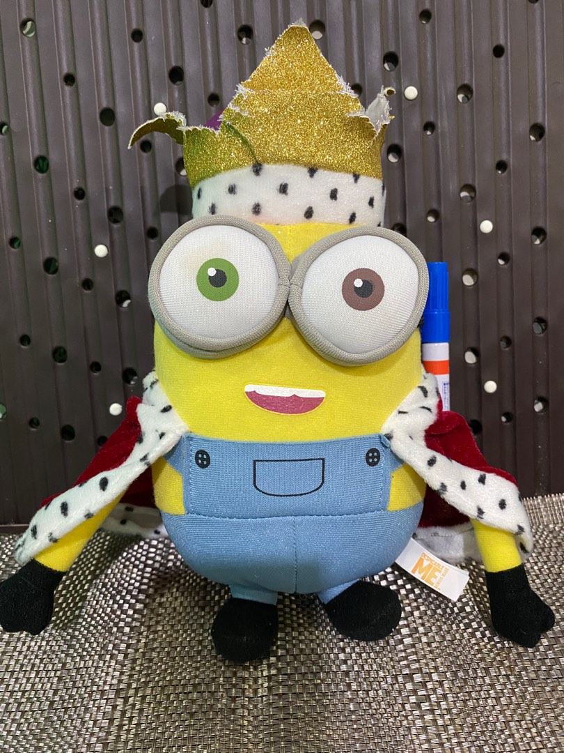 King Bob Minion Plush, Hobbies & Toys, Toys & Games On Carousell