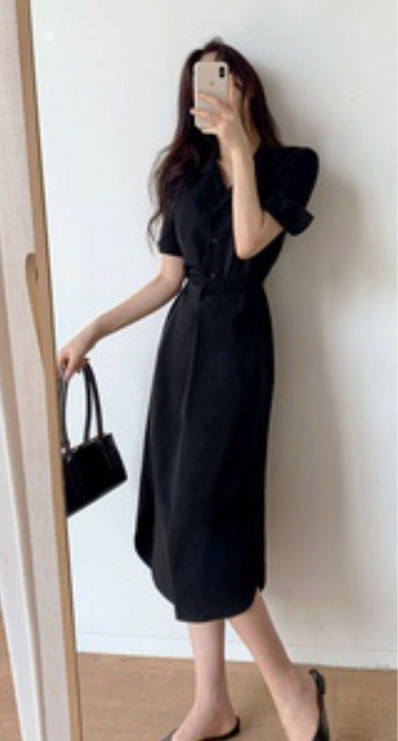 Black smart casual dress clearance