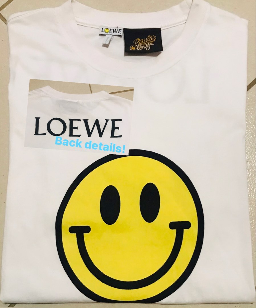 Loewe x smiley x paula 's ibiza shirt , Luxury, Apparel on Carousell