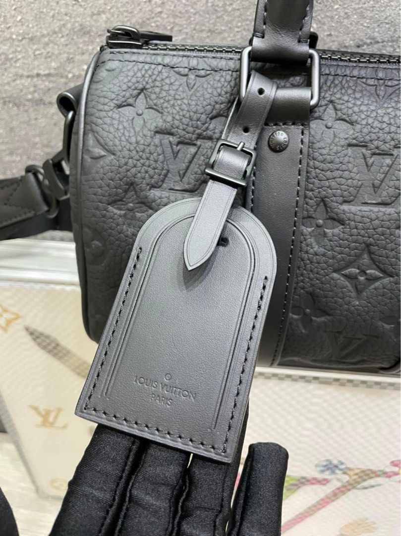 Louis Vuitton LV Keepall 25 Monogram Leather Black ref.722393