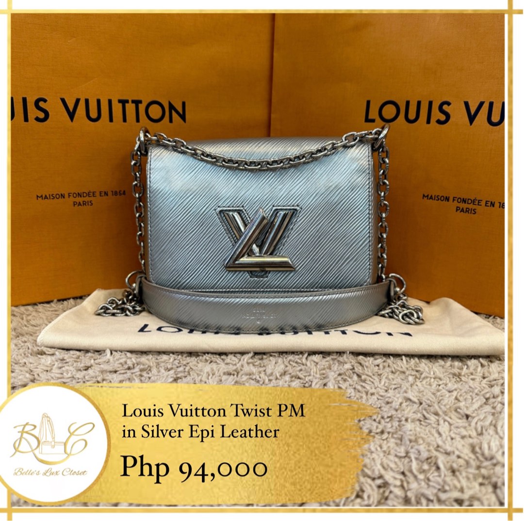 LV Twist PM Black EPI Leather, Luxury, Bags & Wallets on Carousell