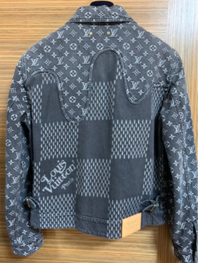 Louis Vuitton Nigo Ski Jacquard Damier Fleece Blouson Jacket Size S  Blue/Orange, Men's Fashion, Coats, Jackets and Outerwear on Carousell