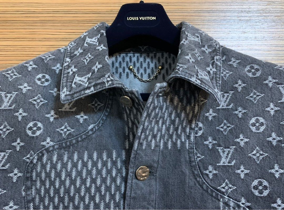 Louis Vuitton X Nigo Blue Denim Jacket, Men's Fashion, Coats, Jackets and  Outerwear on Carousell