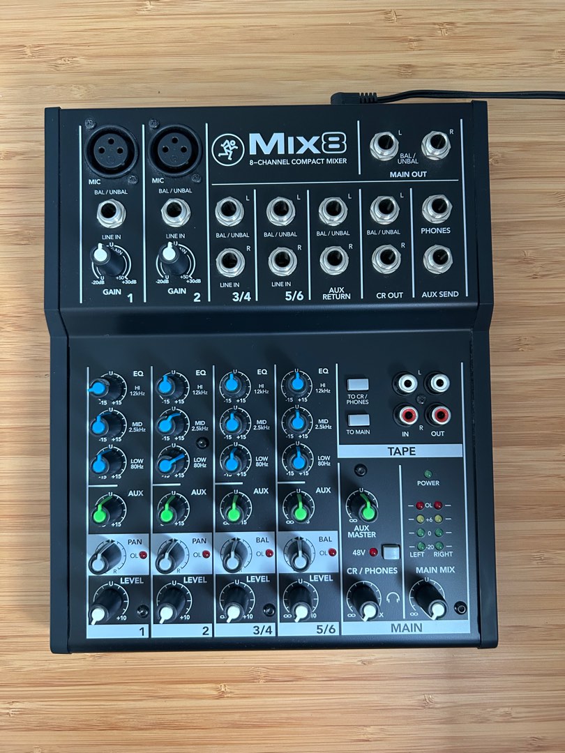 Mackie Mix 8 Compact Audio Mixer, Audio, Other Audio Equipment on Carousell
