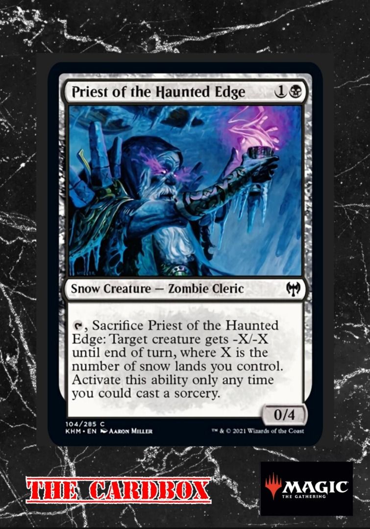 Magic The Gathering - Priest of the Haunted Edge, Hobbies & Toys, Toys ...