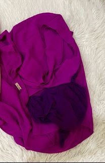 Maroon - Naelofar Shawl with Inner Hijab Tudung