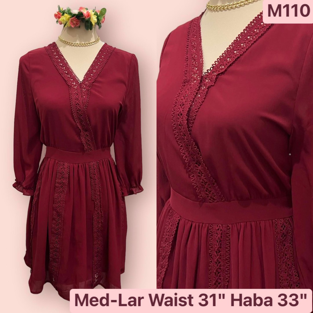 Maroon Solid Sleeveless Mini Dress
