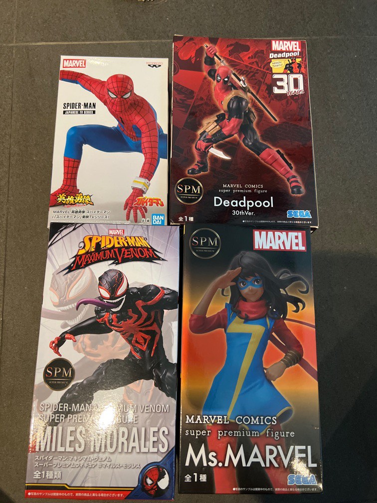 Marvel Spider-Man Deadpool Ms Marvel figures, Hobbies & Toys, Toys & Games  on Carousell